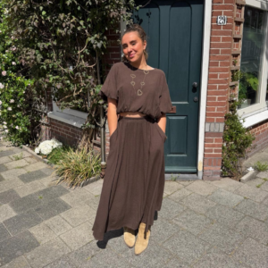 Ambika Co-ord Set Brown