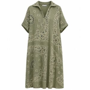 Beach Dress Paisley Army