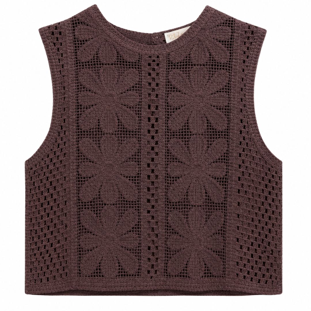 Crochet Top Brown