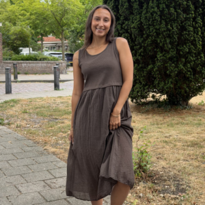 Luna Dress - Brown