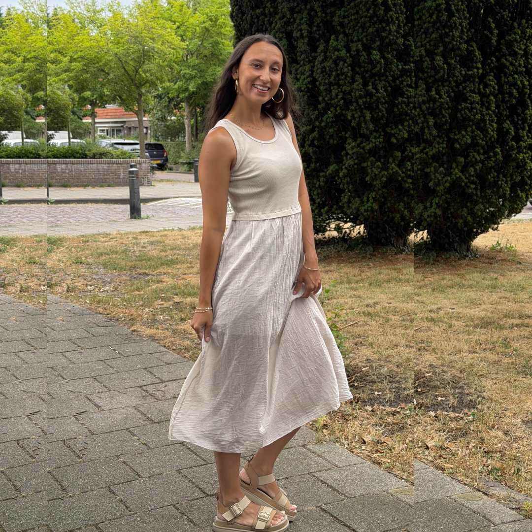 Luna Dress - Beige