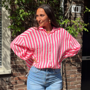 Fay Funky Blouse - Pink White