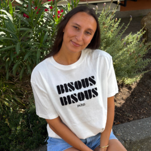 Ambika Studio T-shirt Bisous Bisous - White Black