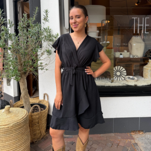 Ruffle Dress Black