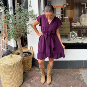 Ruffle Dress Purple