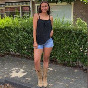 Mina Broderie Top