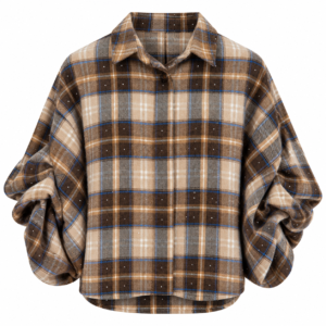 Houthakkersblouse Brown/Sand