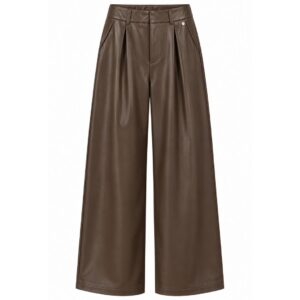 PU Wide Leg Brown