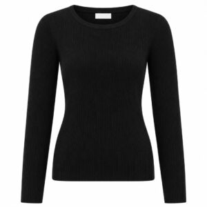 Basic o-neck rib black