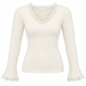 Lace longsleeve offwhite
