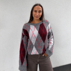 Sweater Grey/Red